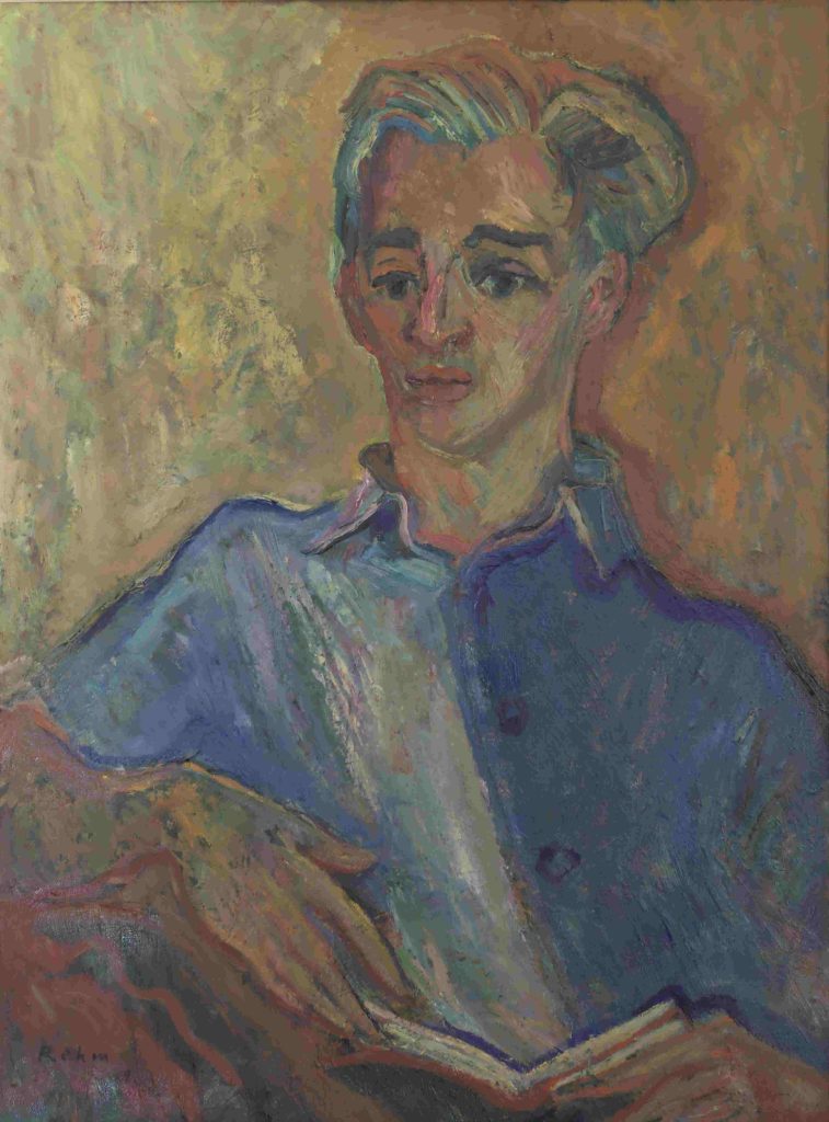 Portrait von Oskar Werner, Ölbild