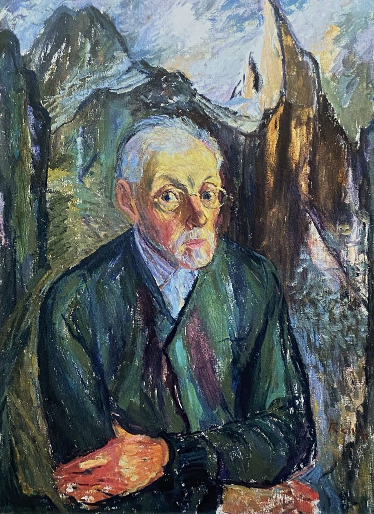 Ölbild von Helmut Rehm zeigt den Maler Friedrich Hell